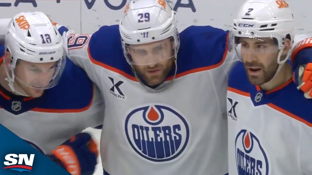 Oilers' McDavid Tees Up Draisaitl For Sweet One-Timer vs. Blues