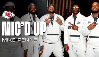 Chiefs Mike Pennel Was Mic'd Up at Super Bowl LIX Opening Night With His Teammates