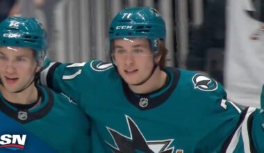 Celebrini Scores To Cap Off Sharks' Beautiful Tic-Tac-Toe Passing Play