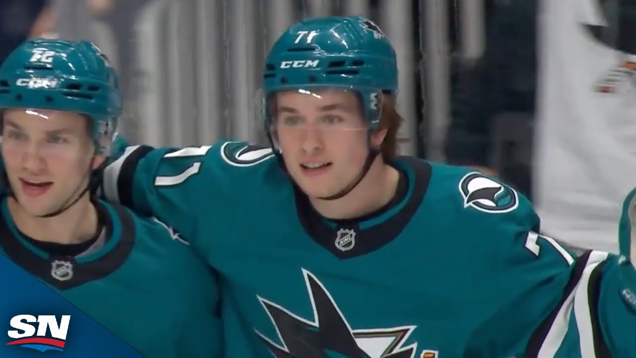 Celebrini Scores To Cap Off Sharks' Beautiful Tic-Tac-Toe Passing Play