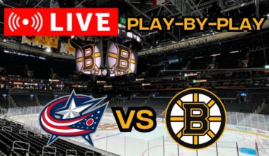 LIVE: Columbus Blue Jackets VS Boston Bruins Scoreboard/Commentary!