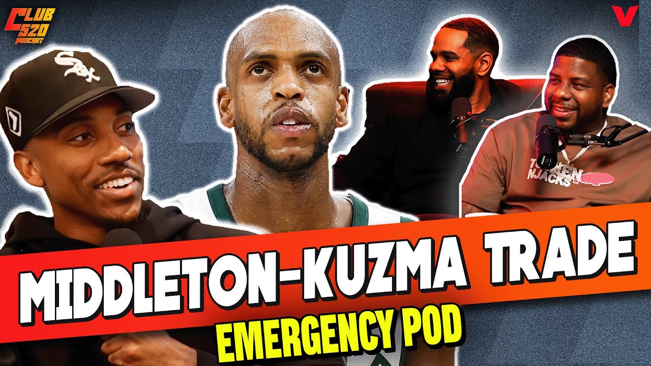 Jeff Teague REACTS to Khris Middleton TRADE to Wizards, Kyle Kuzma to Bucks | Club 520