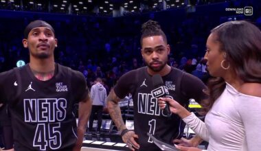 The Nets defeat the Rockets 99-97