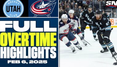 Utah Hockey Club at Columbus Blue Jackets | FULL Overtime Highlights - February 6, 2025