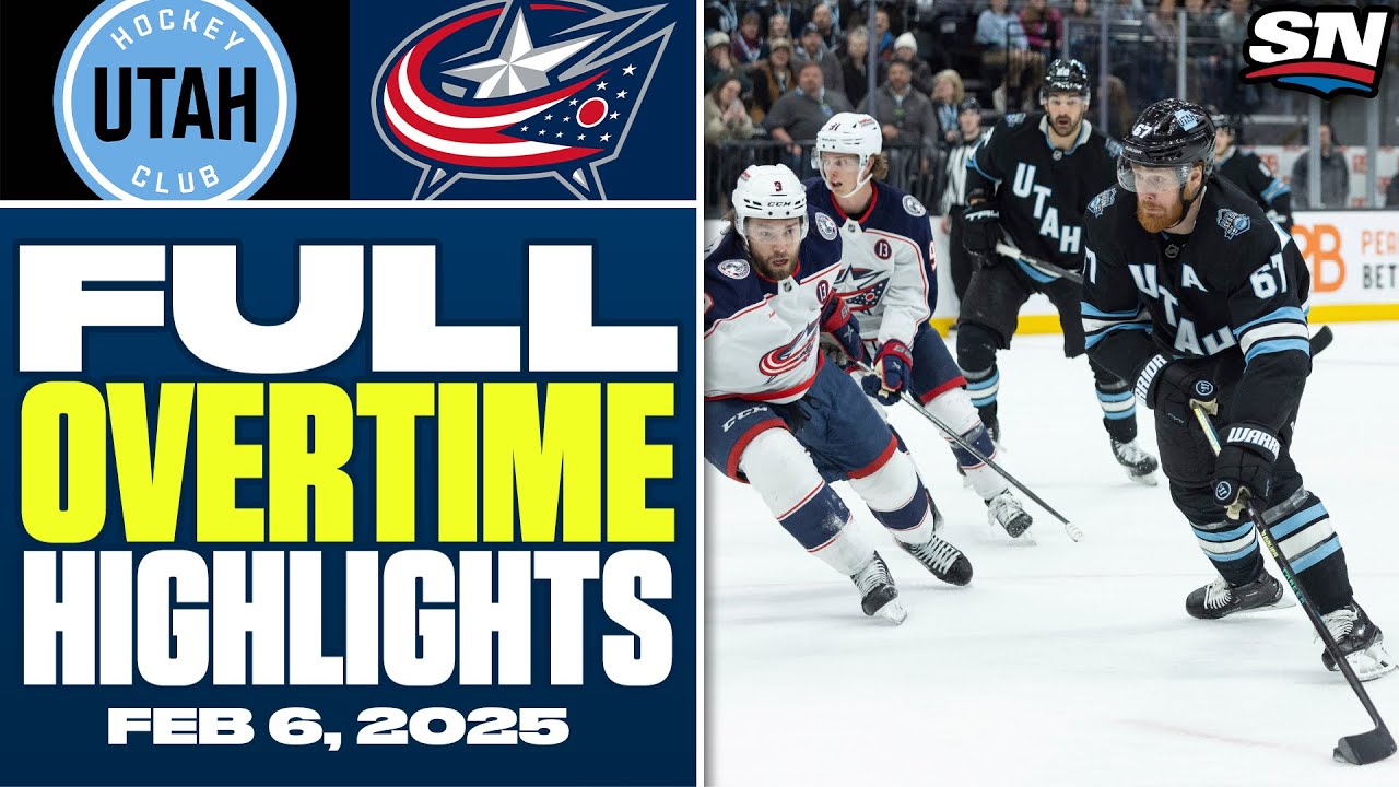 Utah Hockey Club at Columbus Blue Jackets | FULL Overtime Highlights - February 6, 2025