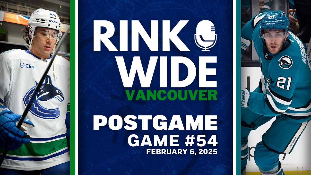 RINK WIDE POST-GAME: Vancouver Canucks at San Jose Sharks | Game 54 - Feb. 6, 2025