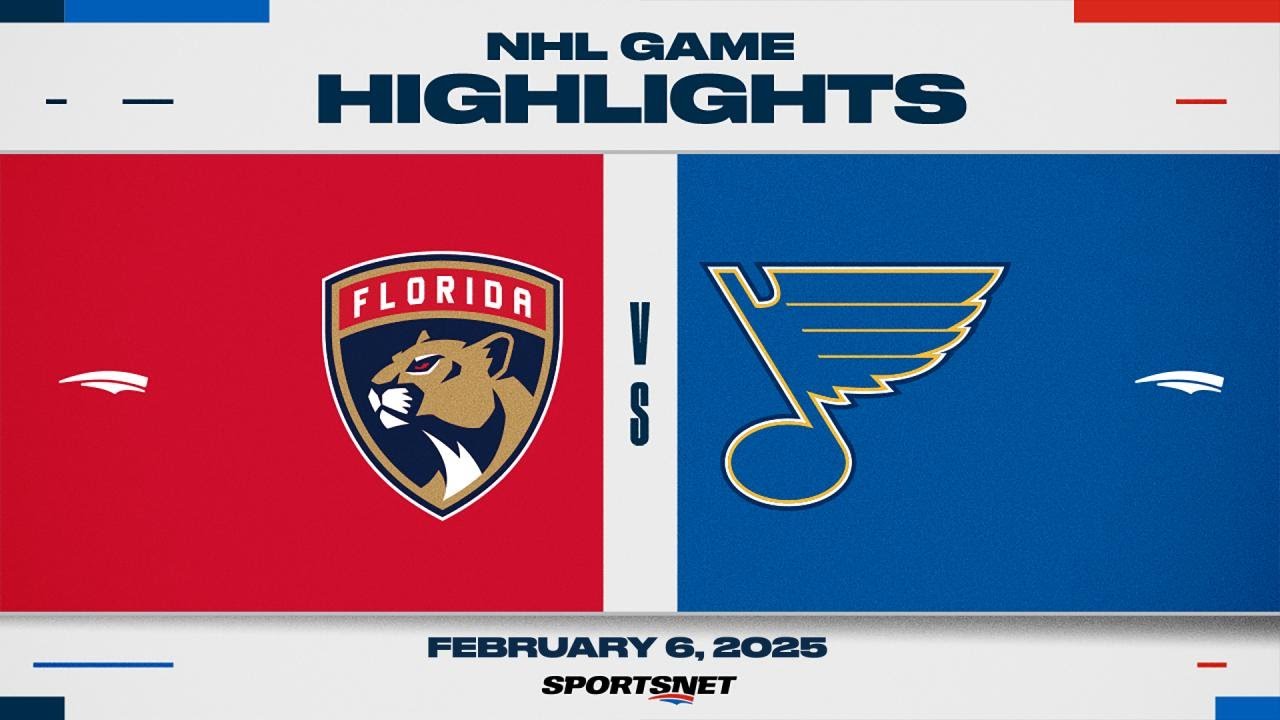 NHL Highlights | Panthers vs. Blues - February 6, 2025