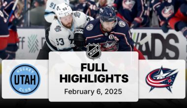 NHL Highlights | Utah Hockey Club vs. Blue Jackets | February 06, 2025