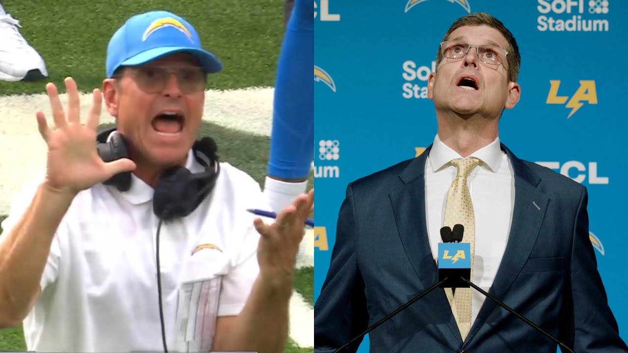 Jim Harbaugh Best Moments Compilation | LA Chargers