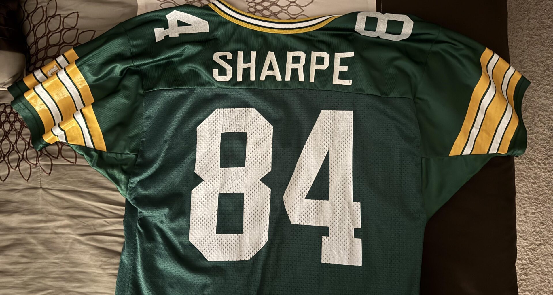 No question as to which jersey I would wear for my work’s Super Bowl potluck today.