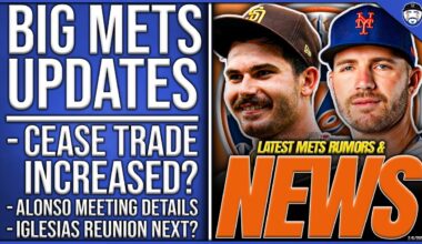 BIG Mets Updates: Dylan Cease Trade INCREASED With Alonso Back, Cohen Meeting Details, Iglesias Etc