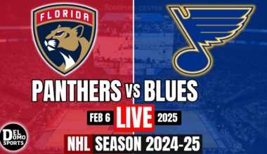 Florida Panthers vs St Louis Blues 🏒 NHL Game Score - Feb 6, 2025