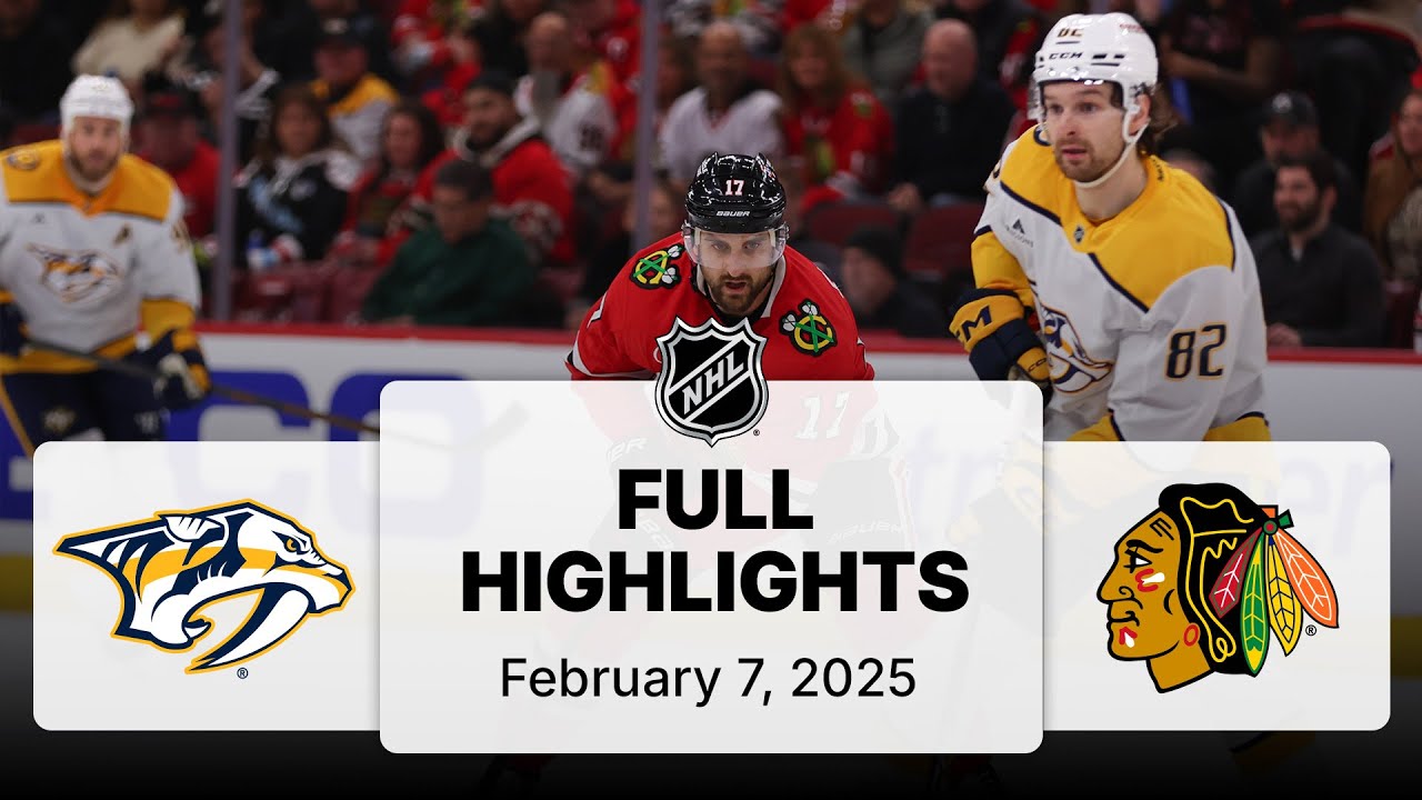 NHL Highlights | Predators vs. Blackhawks - February 7, 2025