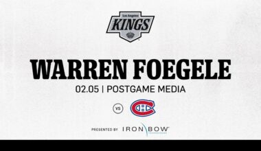 Forward Warren Foegele | 02.05 LA Kings beat the Montréal Canadiens