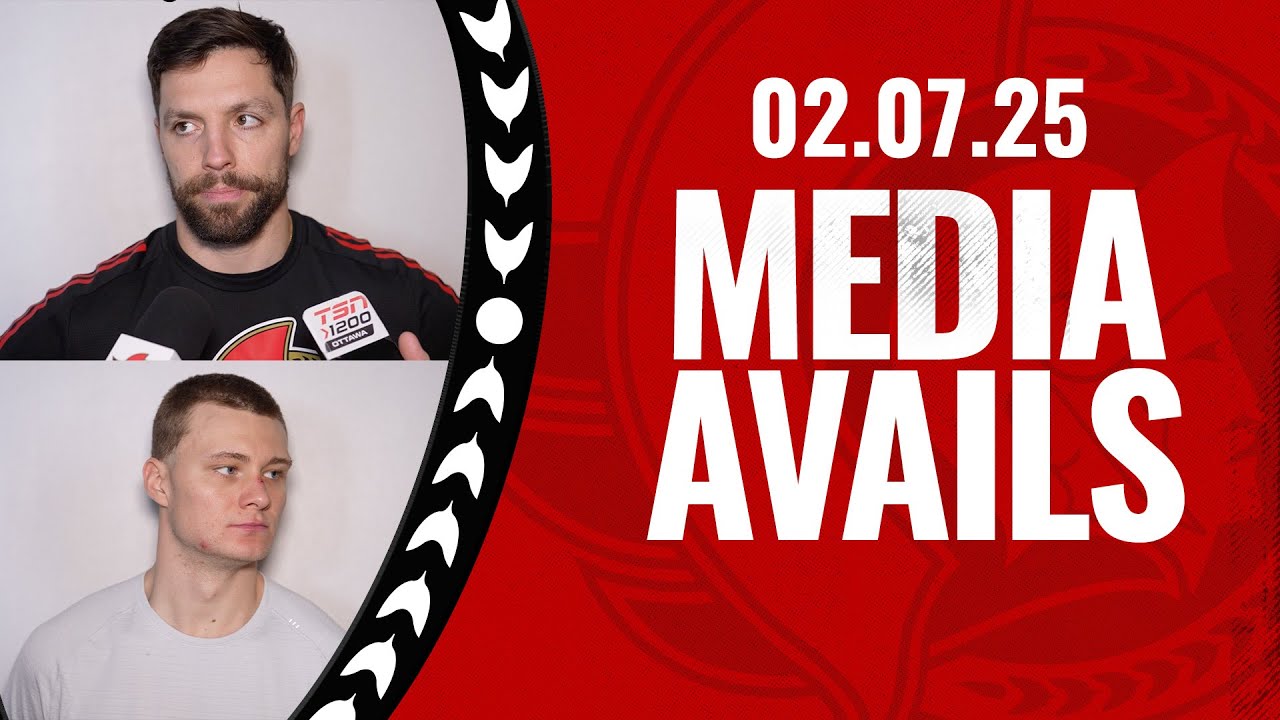 David Perron and Tim Stützle Media Availability - Feb. 7