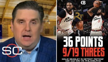 ESPN on Malik Beasley scored a career-high 36 Pts, Detroit Pistons beat Philadelphia 76ers 125-112