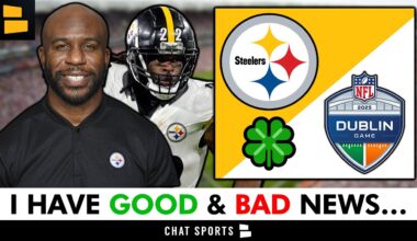 The Pittsburgh Steelers Just Got A DOUBLE DOSE Of Bad News + A Single Dose Of Good News
