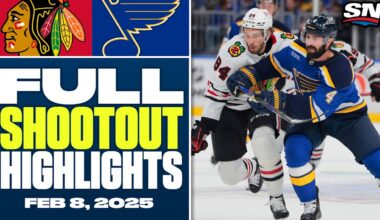 Chicago Blackhawks at St. Louis Blues | FULL Shootout Highlights - February 8, 2025
