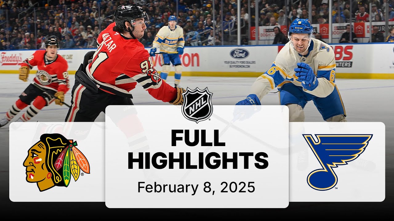 NHL Highlights | Blackhawks vs. Blues - February 8, 2025
