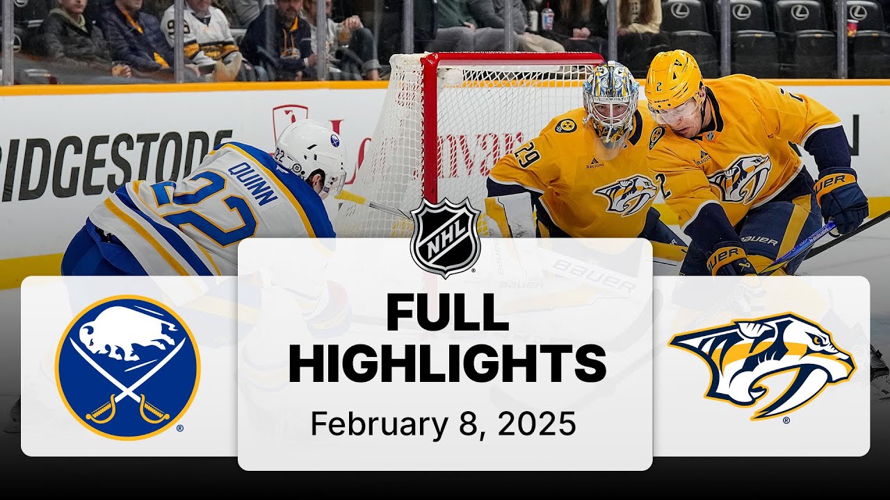 NHL Highlights | Sabres vs. Predators - February 8, 2025