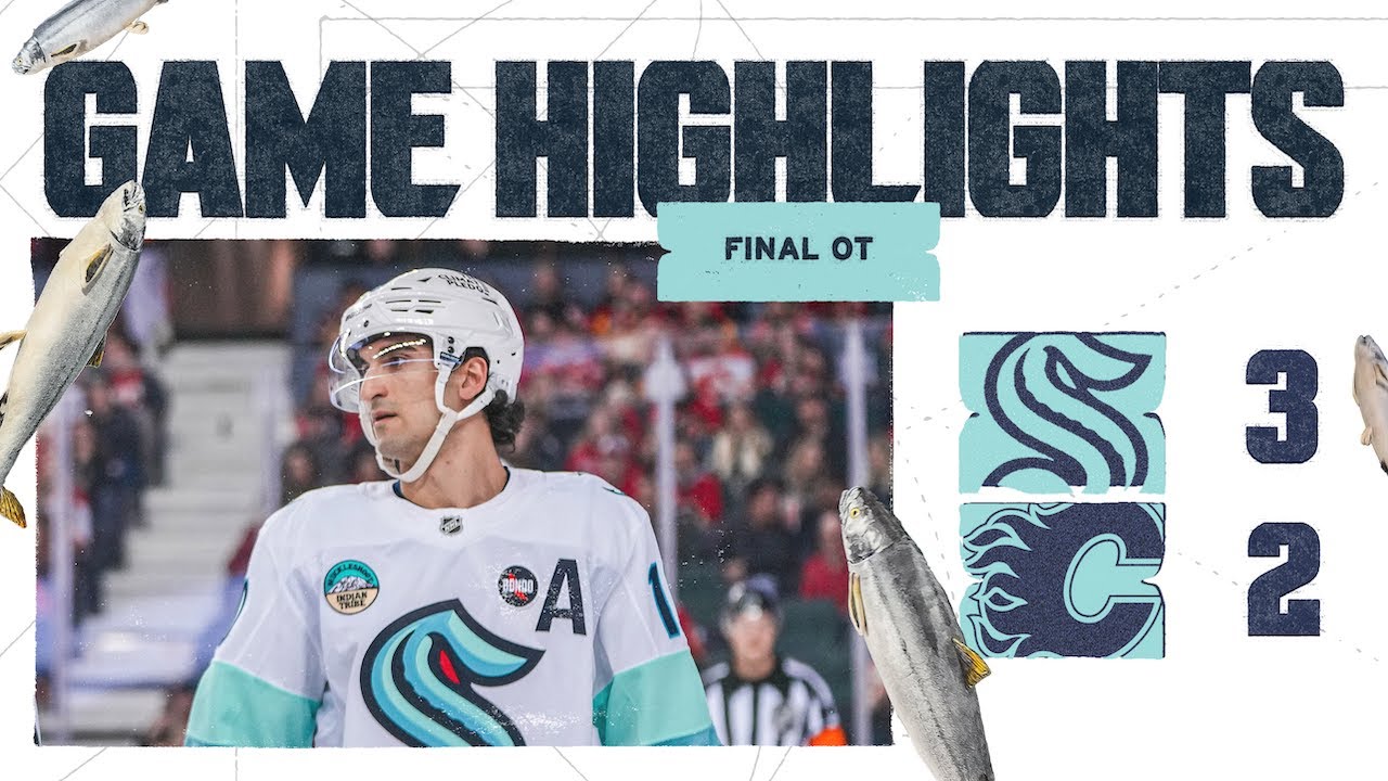 Seattle Kraken at Calgary Flames | 02/08 Game Highlights