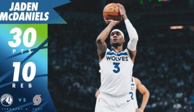 Jaden McDaniels DROPS CAREER-HIGH 30 Points Against Trail Blazers | 02.08.25