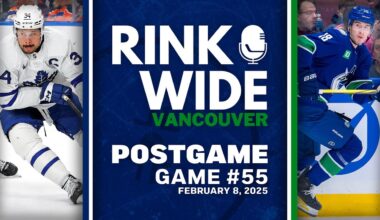 RINK WIDE POST-GAME: Vancouver Canucks vs Toronto Maple Leafs | Game 55 - Feb. 8, 2025