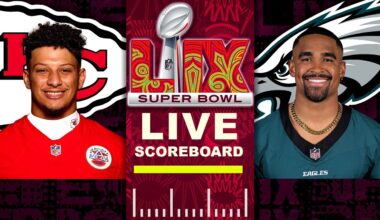 SUPER BOWL LIX LIVE Scoreboard!