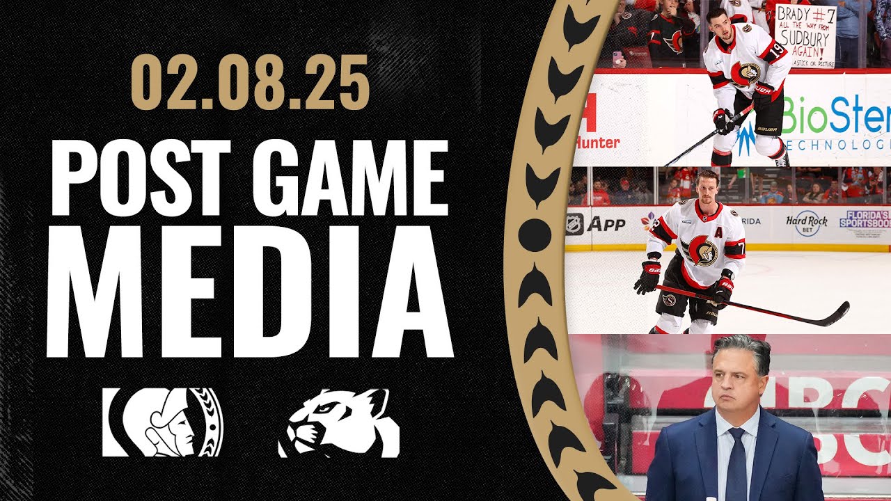 Drake Batherson, Thomas Chabot, Travis Green Postgame Media vs FLA