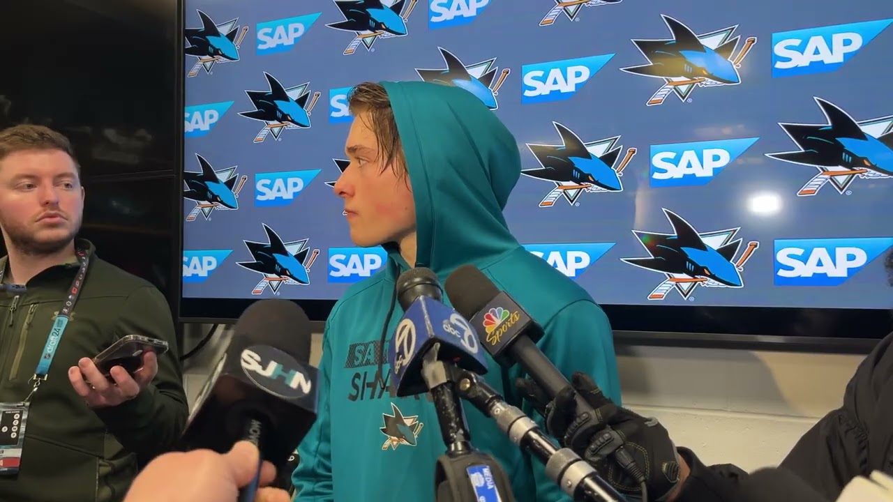 Celebrini on What He, Sharks Could've Done Better in Embarrassing Loss