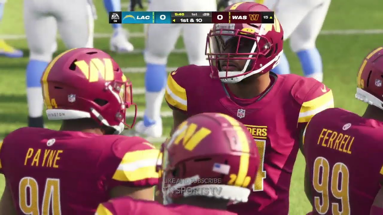 Los Angeles Chargers vs. Washington Commanders | Offseason Game | Week 4 | Madden NFL 25