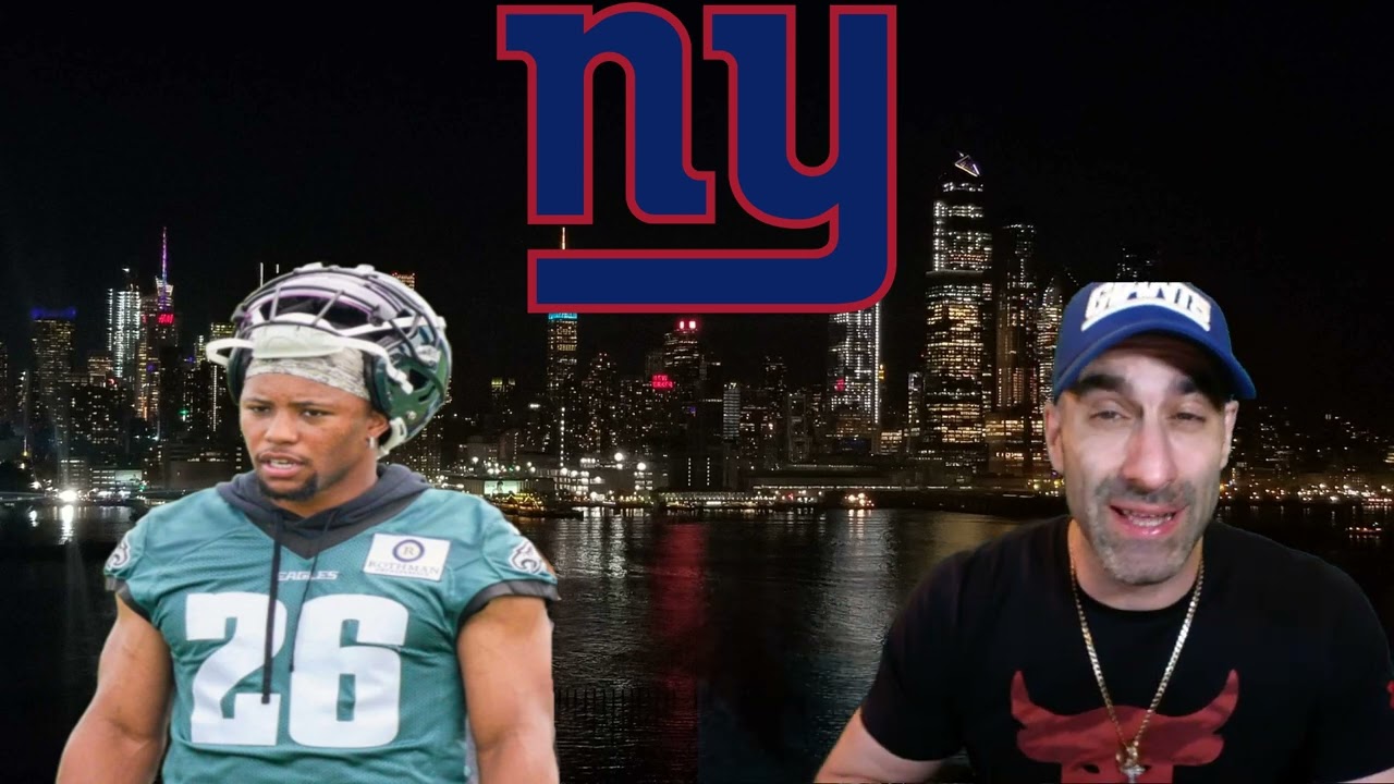 Disappointed New York Giants Fan Sings "Fly Eagles Fly"  Saquon Remix