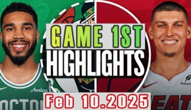 Boston Celtics Vs Miami Heat Game 1st Highlights Feb 10,2025 NBA Season 2024-25