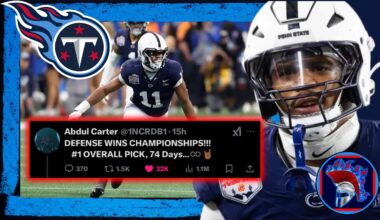 ABDUL CARTER Tells TENNESSEE TITANS To DRAFT HIM! “DEFENSE WINS CHAMPIONSHIPS!”