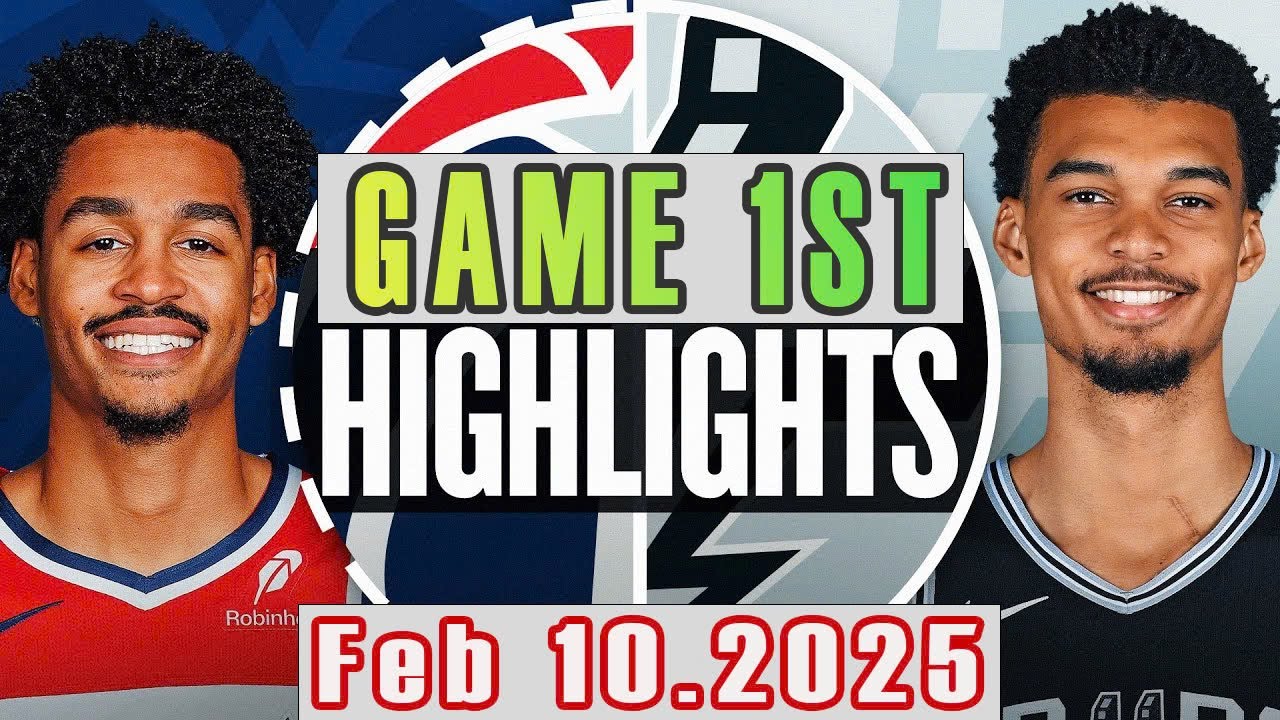 Washington Wizards Vs San Antonio Spurs Game 1st Highlights Feb 10,2025 NBA Season 2024-25