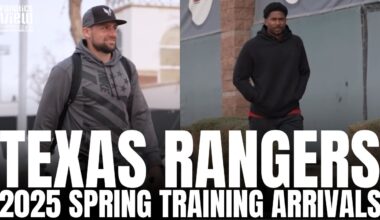 Texas Rangers Pitchers & Catchers Arrivals at Surprise, Arizona for Start of Spring Training 2025