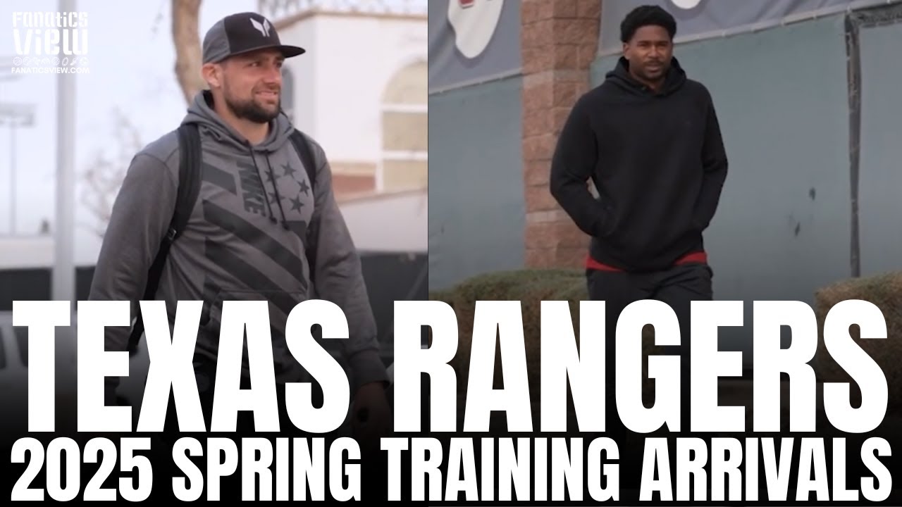 Texas Rangers Pitchers & Catchers Arrivals at Surprise, Arizona for Start of Spring Training 2025