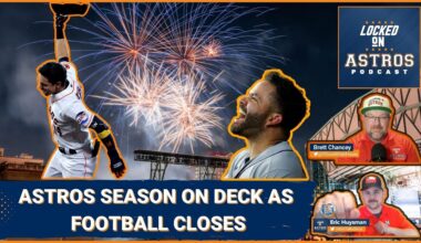 Astros season on deck, as football closes