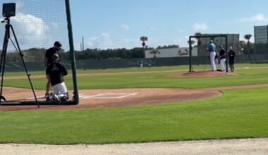 Derek Hill vs. Sandy Alcantara Live Batting Practice with Miami Marlins! (2025 MLB Spring Training)