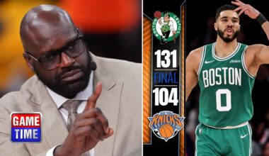 NBA Gametime | "Boston are the most perfect version of NBA" - Shaq on Celtics DESTROY Knicks 131-104