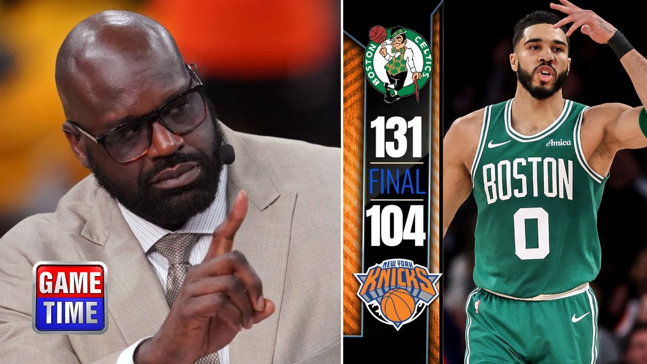 NBA Gametime | "Boston are the most perfect version of NBA" - Shaq on Celtics DESTROY Knicks 131-104