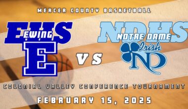 High School Basketball | CVC Tournament | Ewing Blue Devils Girls at Notre Dame Irish 2/15/25