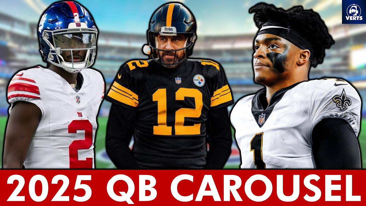 2025 NFL QB Carousel PREDICTIONS: Aaron Rodgers, Justin Fields, Sam Darnold, Shedeur Sanders & MORE!
