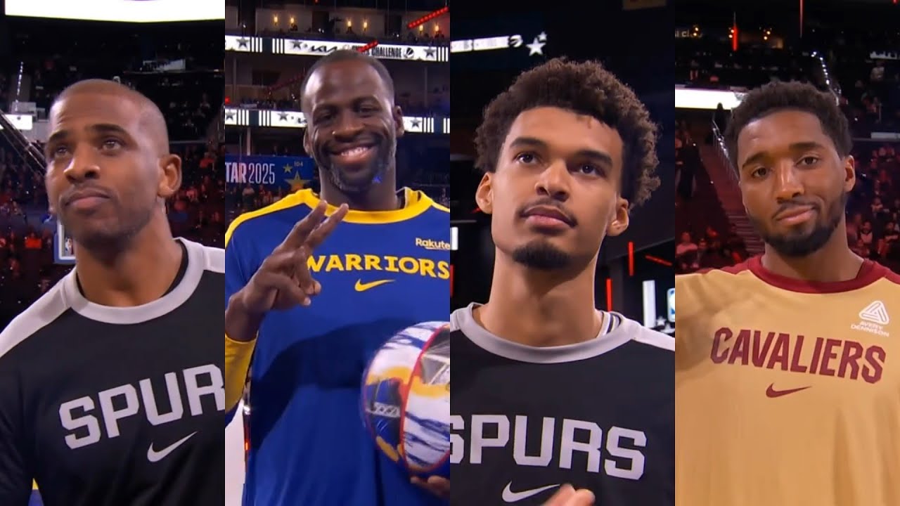 FULL NBA Skills Challenge - Warriors vs Spurs vs Cavs vs Rooks - All Star 2025
