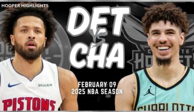 Detroit Pistons vs Charlotte Hornets Full Game Highlights | Feb 9 | 2025 NBA Season
