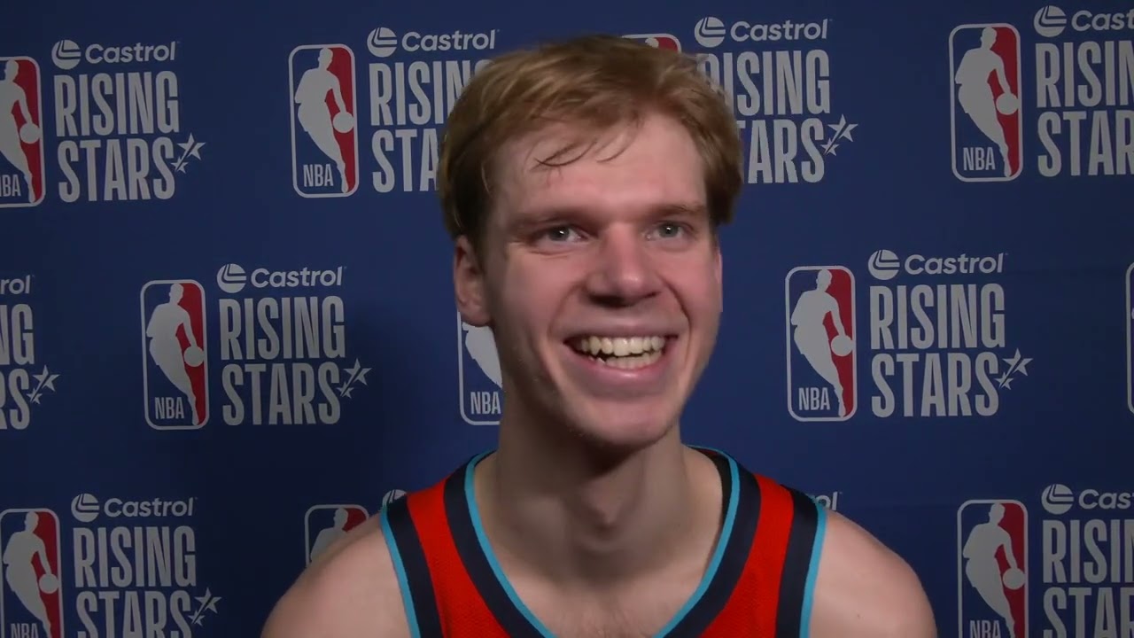 Toronto Raptors Gradey Dick Talks his 12 PTS & 2 3PT on 71% shooting in Rising Stars game!