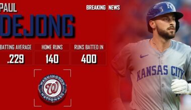𝐁𝐑𝐄𝐀𝐊𝐈𝐍𝐆 𝐍𝐄𝐖𝐒: Washington Nationals Sign Infielder Paul DeJong To 1-Year Deal | 2024 MLB Offseason