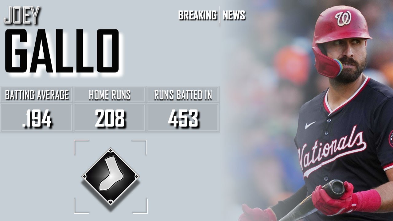 𝐁𝐑𝐄𝐀𝐊𝐈𝐍𝐆 𝐍𝐄𝐖𝐒: Chicago White Sox Sign Joey Gallo To Minor League Deal | 2024 MLB Offseason