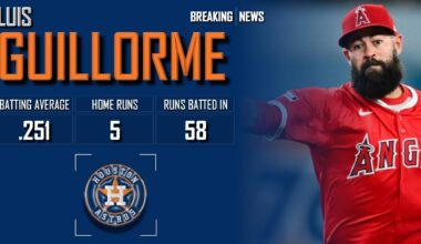 𝐁𝐑𝐄𝐀𝐊𝐈𝐍𝐆 𝐍𝐄𝐖𝐒: Houston Astros Sign Luis Guillorme To Minor League Deal | 2024 MLB Offseason