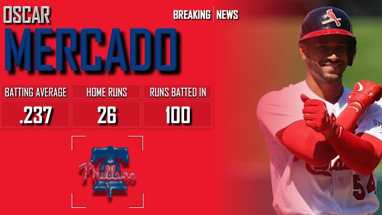 𝐁𝐑𝐄𝐀𝐊𝐈𝐍𝐆 𝐍𝐄𝐖𝐒: Philadelphia Phillies Sign Oscar Mercado To Minor League Deal | 2024 MLB Offseason
